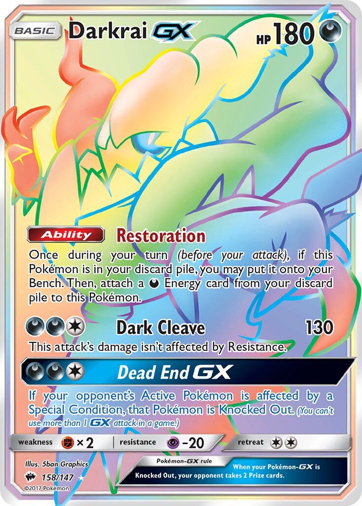 Darkrai-GX - 158/147 - EN Darkrai-GX - 158/147 - EN