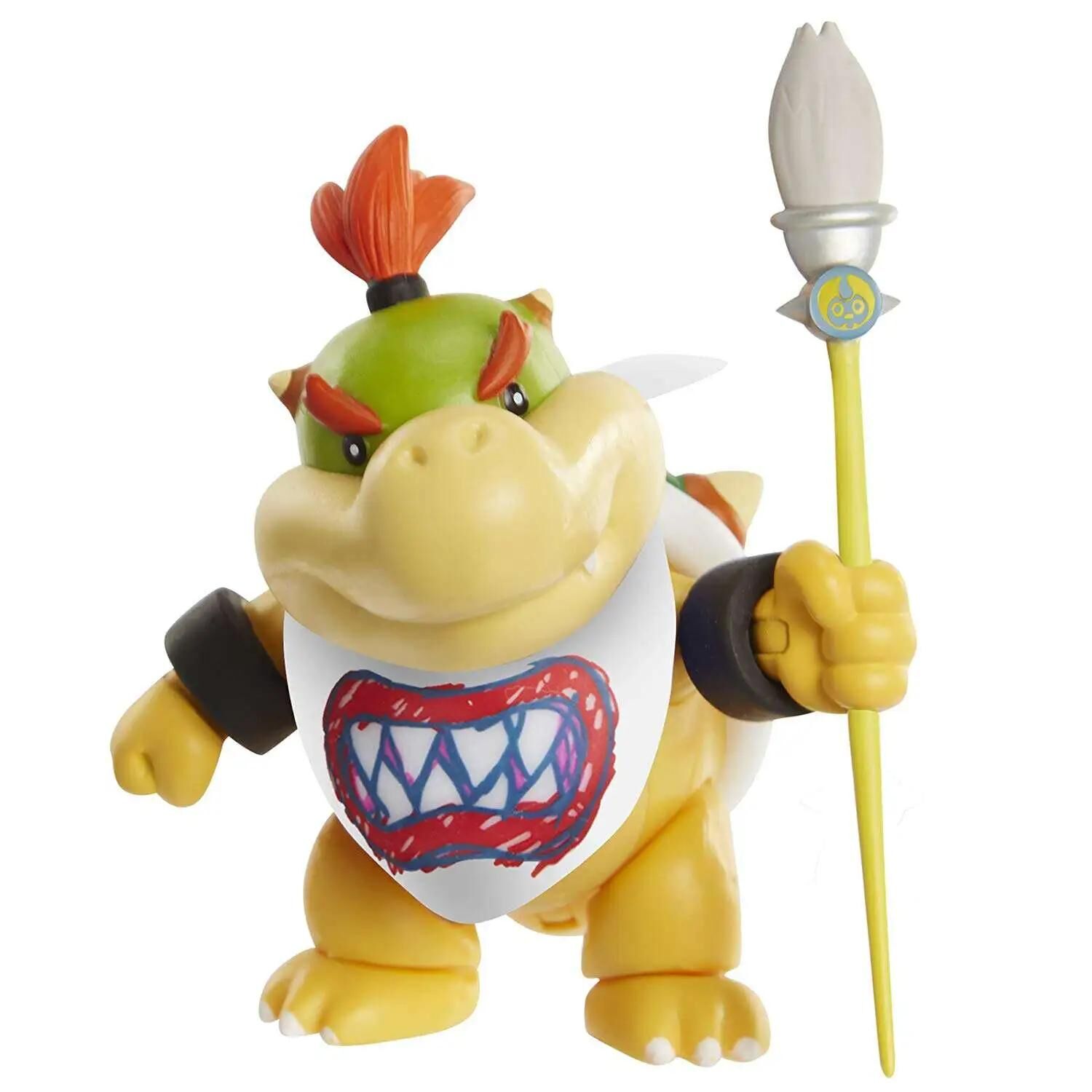 World of Nintendo Bowser Jr. with Paint Brush Action Figure
