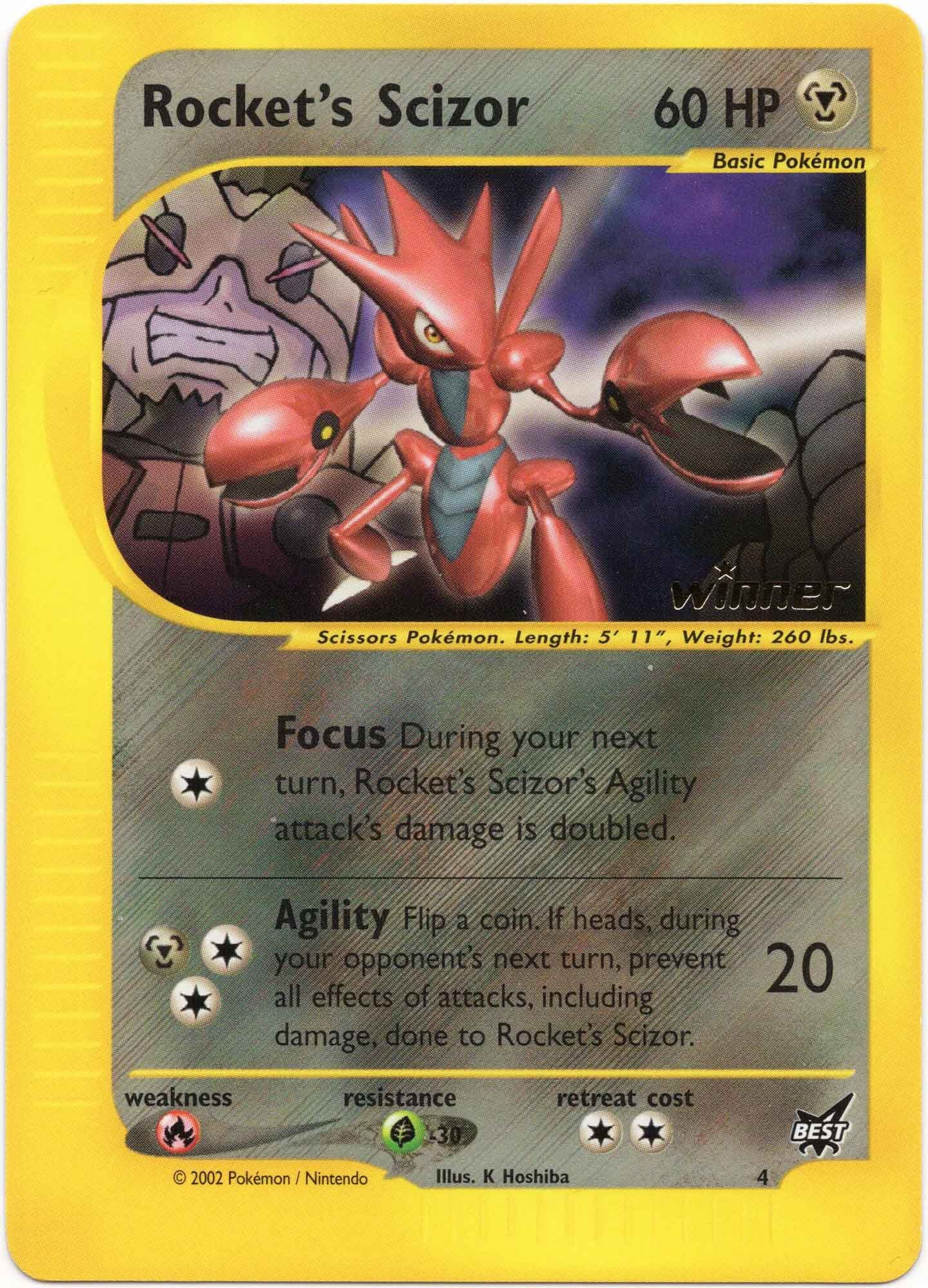 rocket-s-scizor-4-pok-mon-tcg Rocket's Scizor 4 - Pokémon TCG