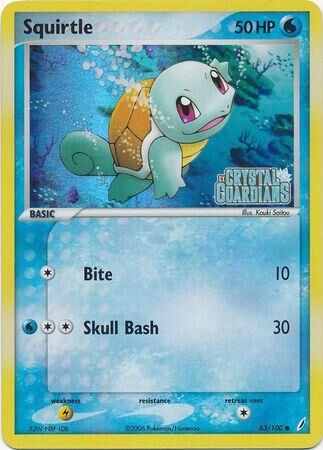 Squirtle - 63/100 - Reverse Holo - EN