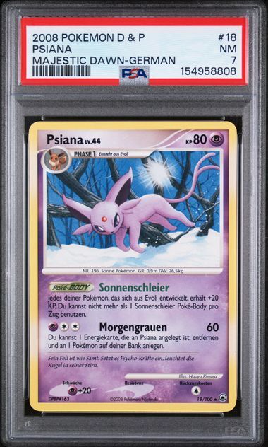 Psiana #18 - Diamond & Pearl Majestic Dawn - PSA 7 NM - Pokemon