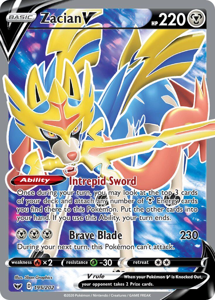 Zacian V - 195/202 - EN Zacian V - 195/202 - EN