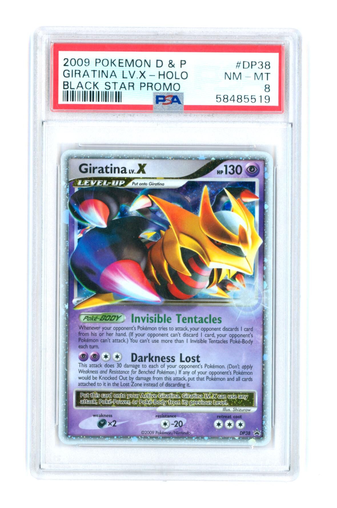 Giratina LV.X DP38 - Holo - Black Star Promo - D&P - 2009 - PSA 8 NM-MT - Pokémon Giratina LV.X DP38 - Holo - Black Star Promo - D&P - 2009 - PSA 8 NM-MT - Pokémon