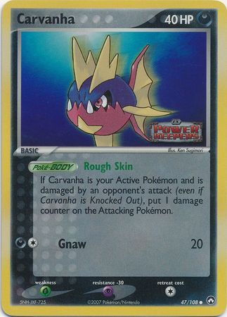 Carvanha - 47/108 - Reverse Holo - EN Carvanha - 47/108 - Reverse Holo - EN