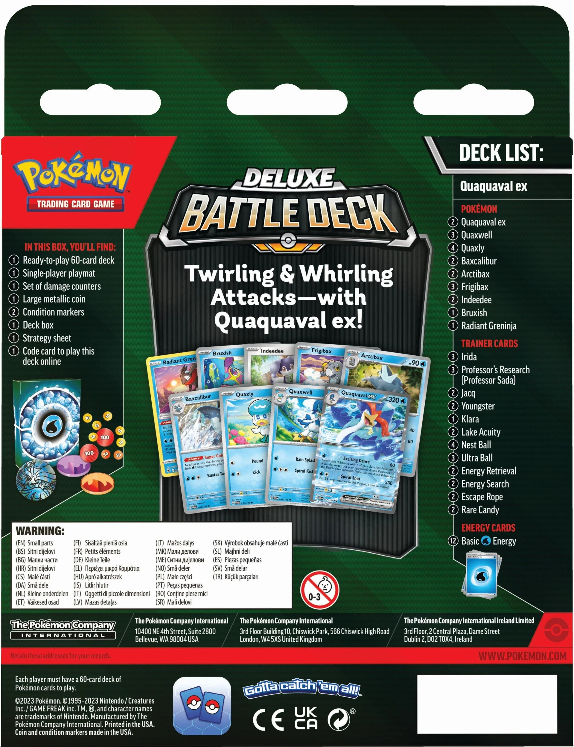 Pokémon Deluxe Battle Deck: Quaquaval ex - EN