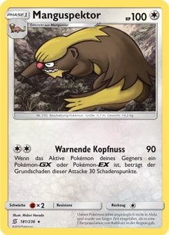 Manguspektor 181/236 - Pokémon TCG
