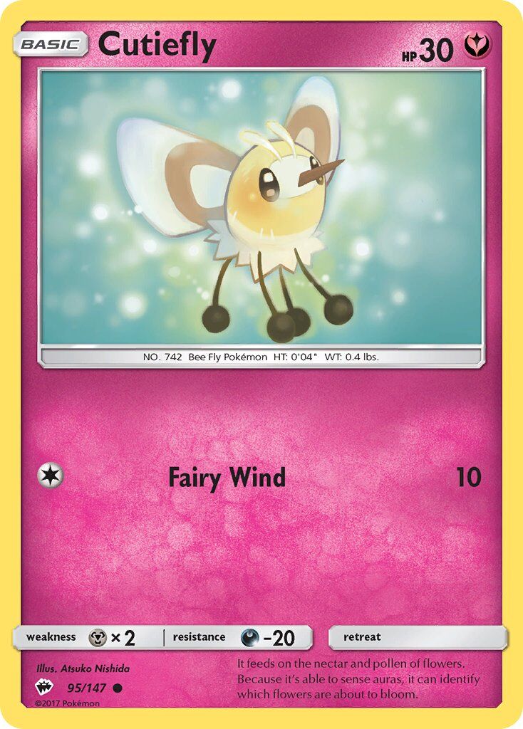 Cutiefly - 95/147 - Pokémon TCG - Lightly Played - EN
