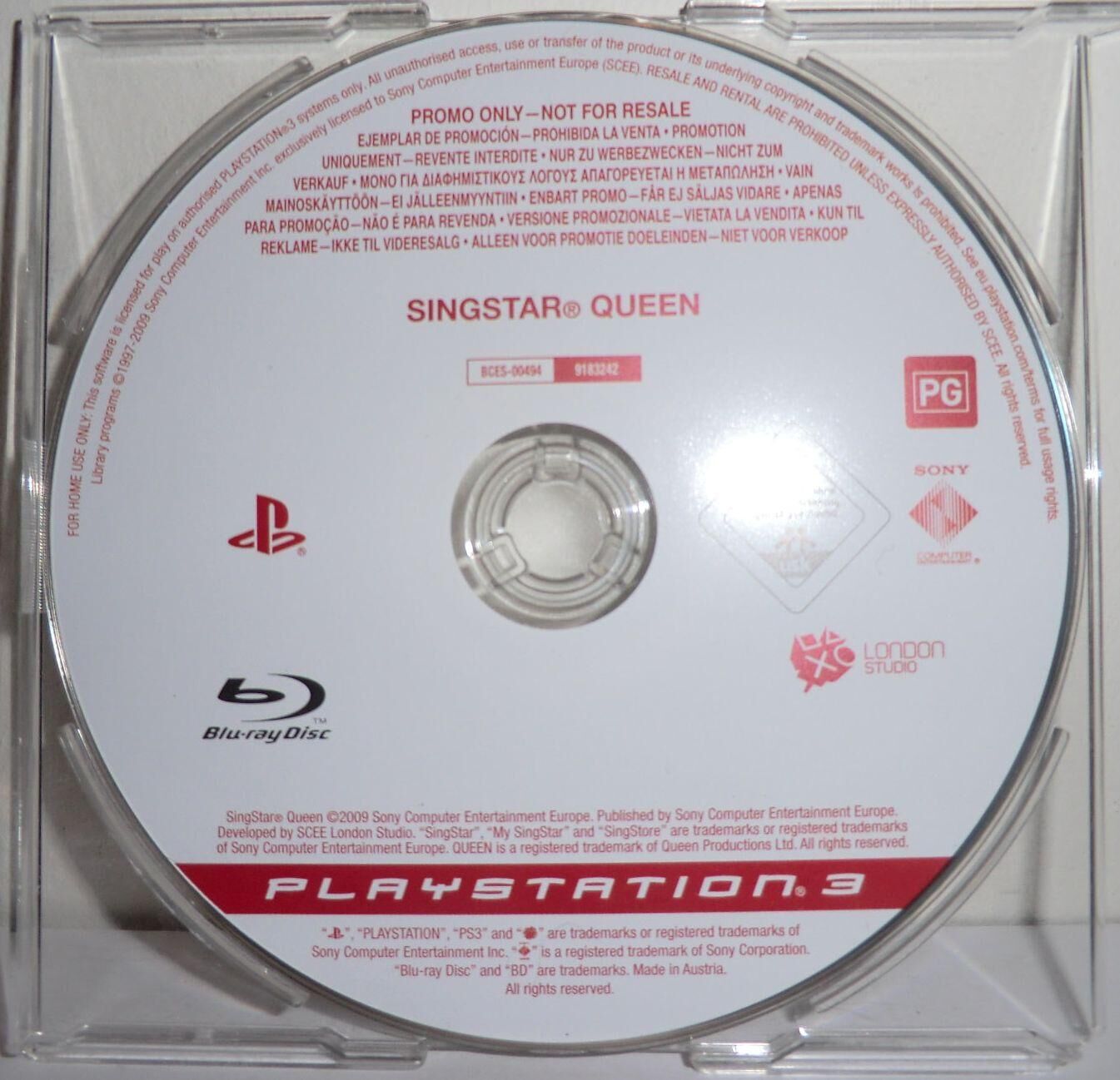 Singstar Queen [Promo Only] - OVP - PS3 - EN