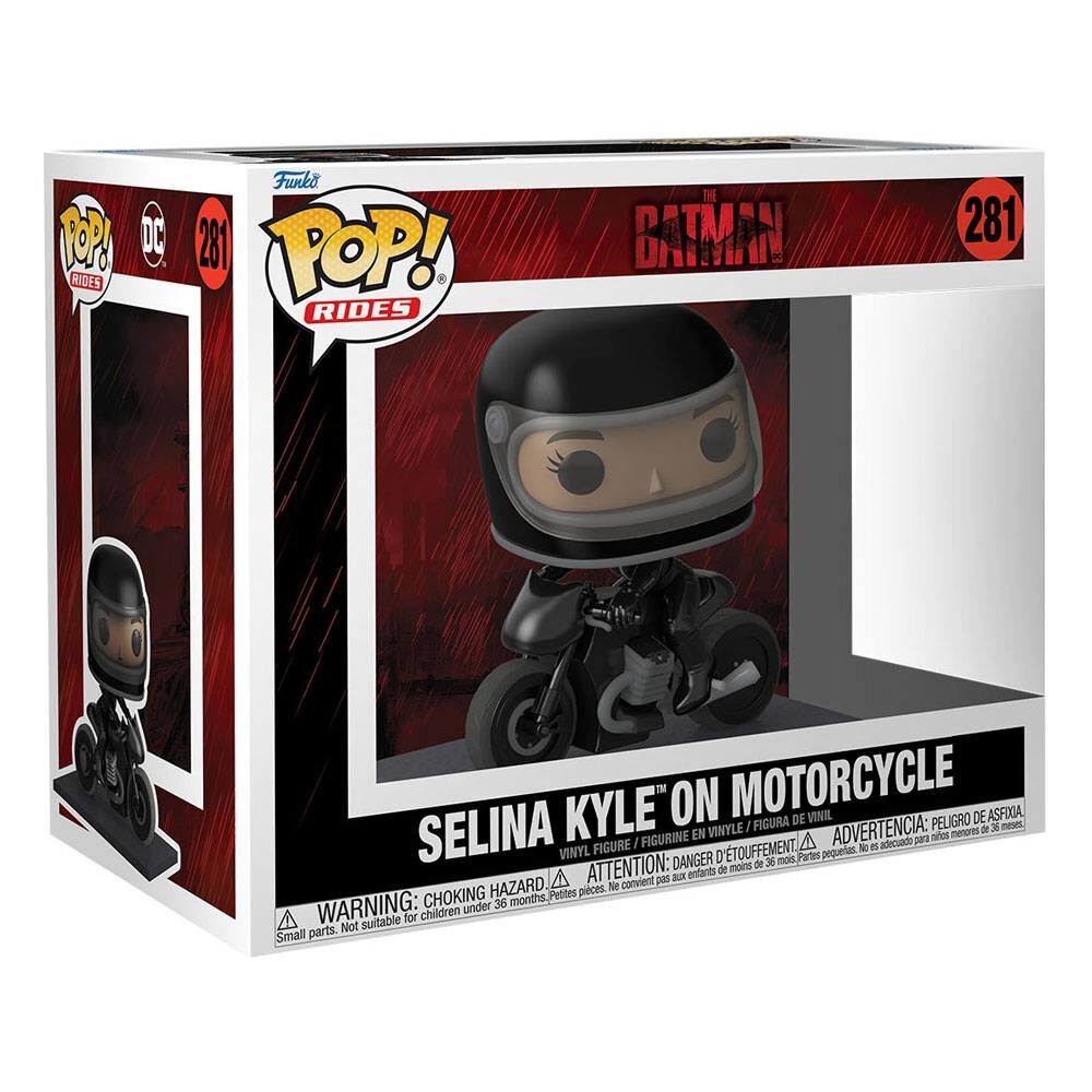 Batman POP! Rides Deluxe Vinyl Figur Selina on Motorcycle 15 cm
