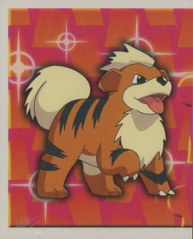 Growlithe - 181 - Merlin Sticker Series 1