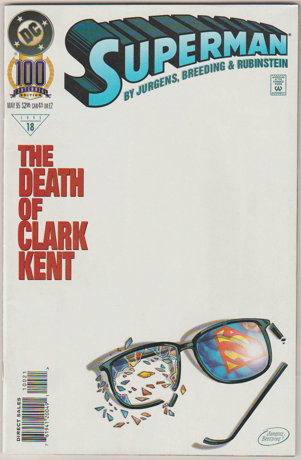 Superman #100 white