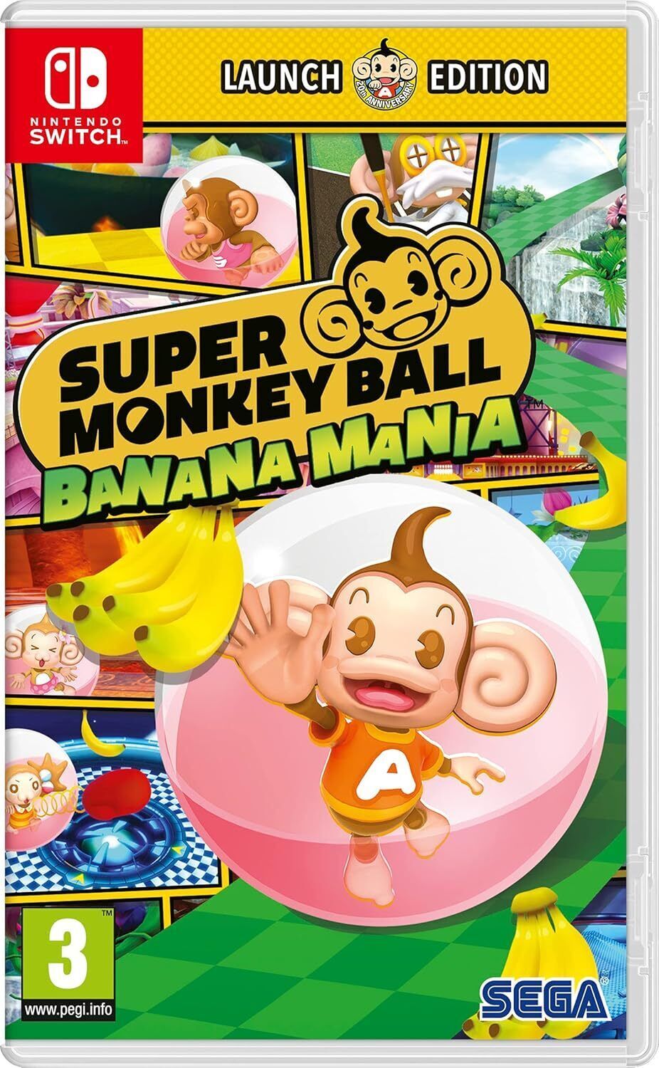 Super Monkey Ball Banana Mania Launch Edition - NEW Sealed - Nintendo Switch - IT Super Monkey Ball Banana Mania Launch Edition - NEW Sealed - Nintendo Switch - IT