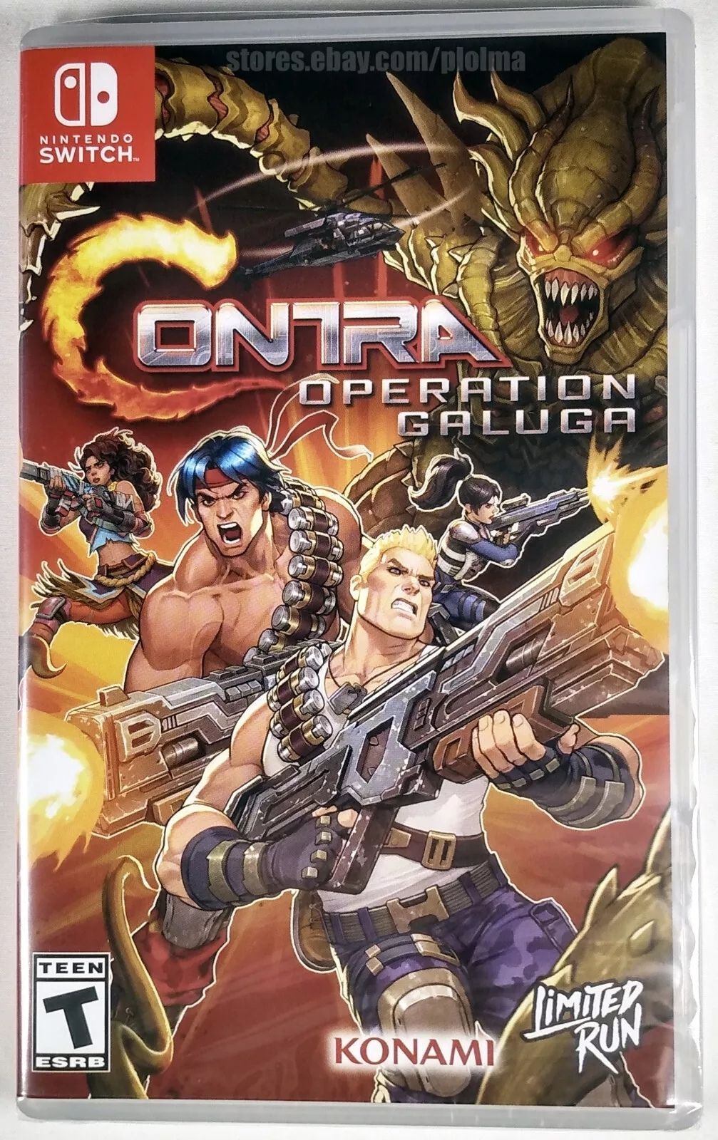 Contra Operation Galuga - NEW Sealed - Nintendo Switch - US Contra Operation Galuga - NEW Sealed - Nintendo Switch - US