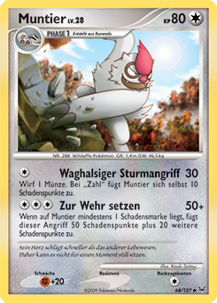 Muntier - 64/127 - Pokemon TCG - Near Mint