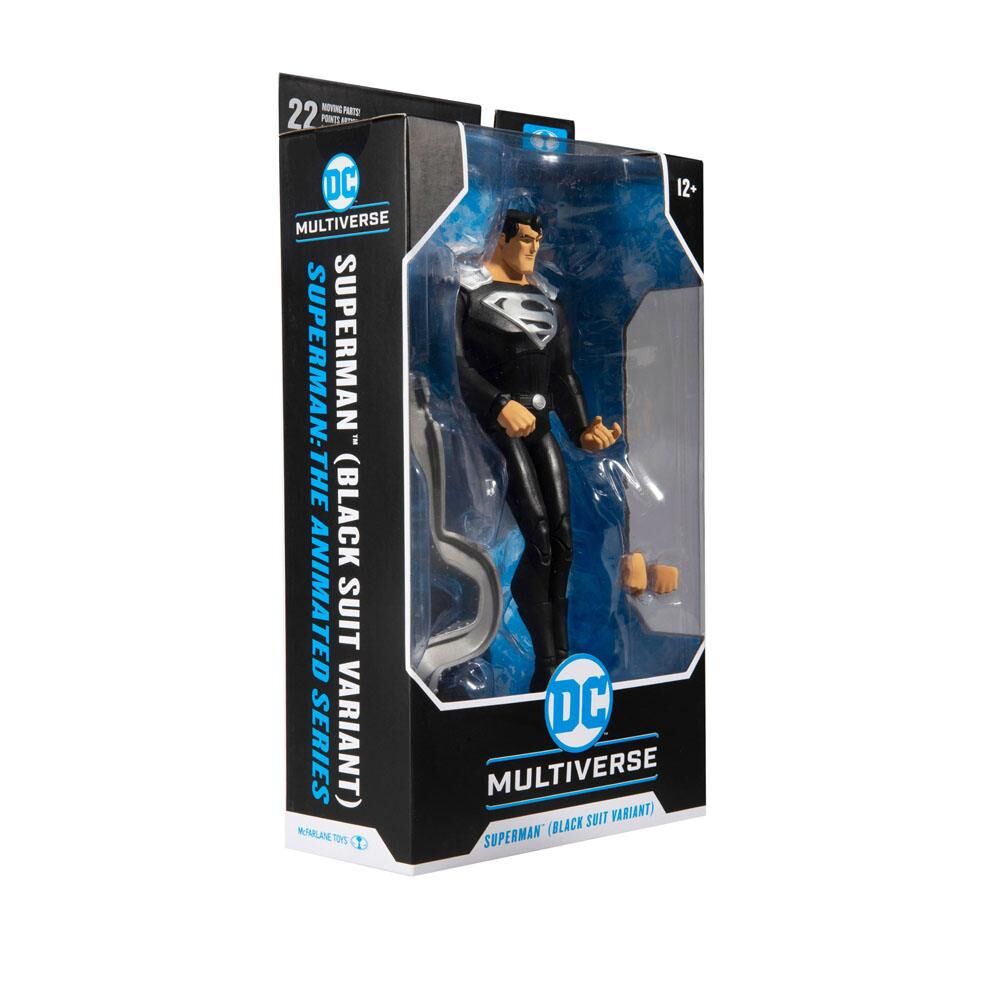 DC Multiverse Actionfigur Superman Black Suit Variant 18 cm