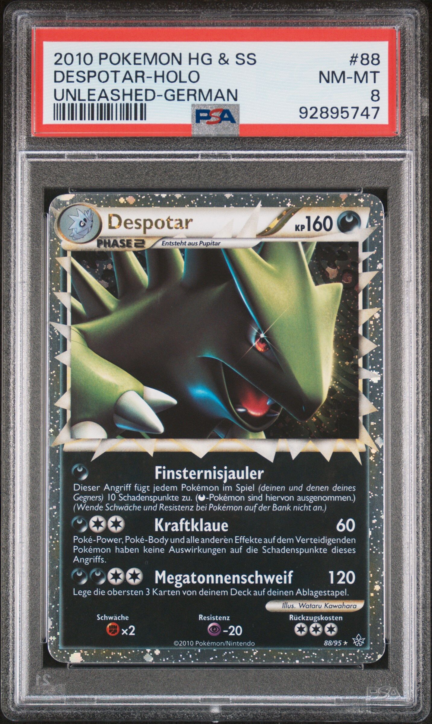 2010 POKEMON HEARTGOLD & SOULSILVER UNLEASHED 88 DESPOTAR-HOLO GERMAN - PSA 8 NM-MT - Pokémon 2010 POKEMON HEARTGOLD & SOULSILVER UNLEASHED 88 DESPOTAR-HOLO GERMAN - PSA 8 NM-MT - Pokémon