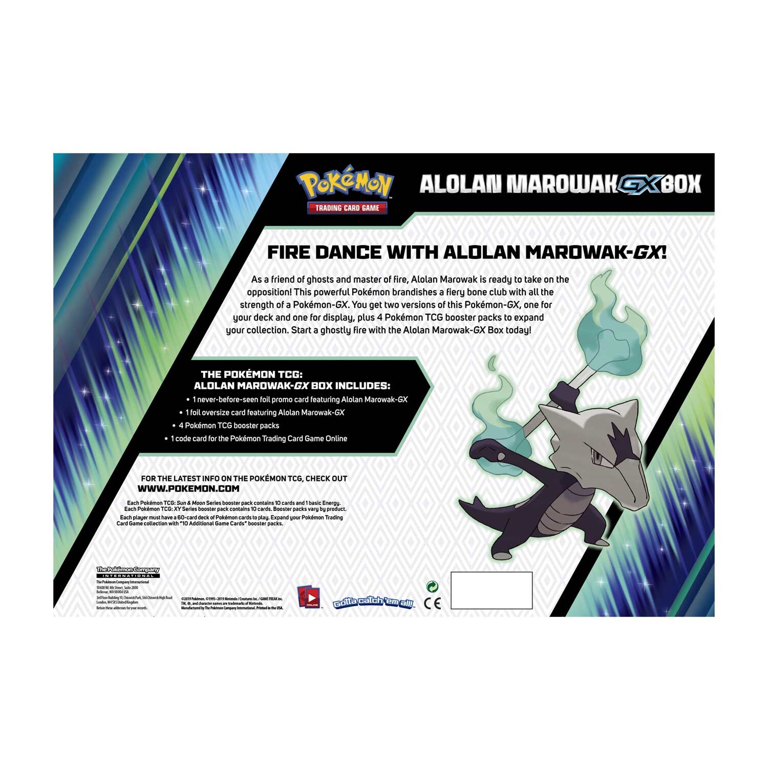 Pokémon Alolan Marowak GX Collection Box - EN