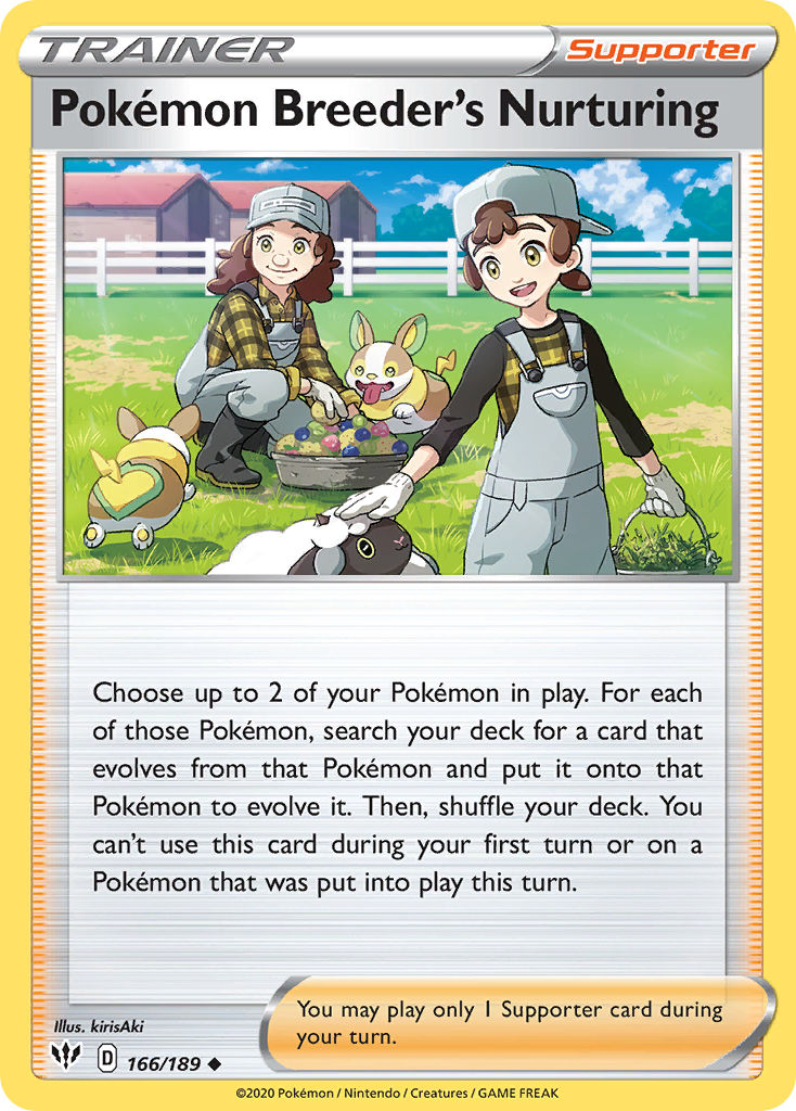 Pokémon Breeder’s Nurturing - 166/189 - EN Pokémon Breeder’s Nurturing - 166/189 - EN