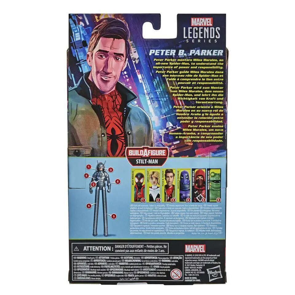 Spider-Man Into the SpiderVerse Marvel Legends Stilt-Man Series Peter B. Parker Action Figure