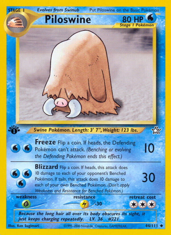 Piloswine - 44/111 - 1st Edition - EN