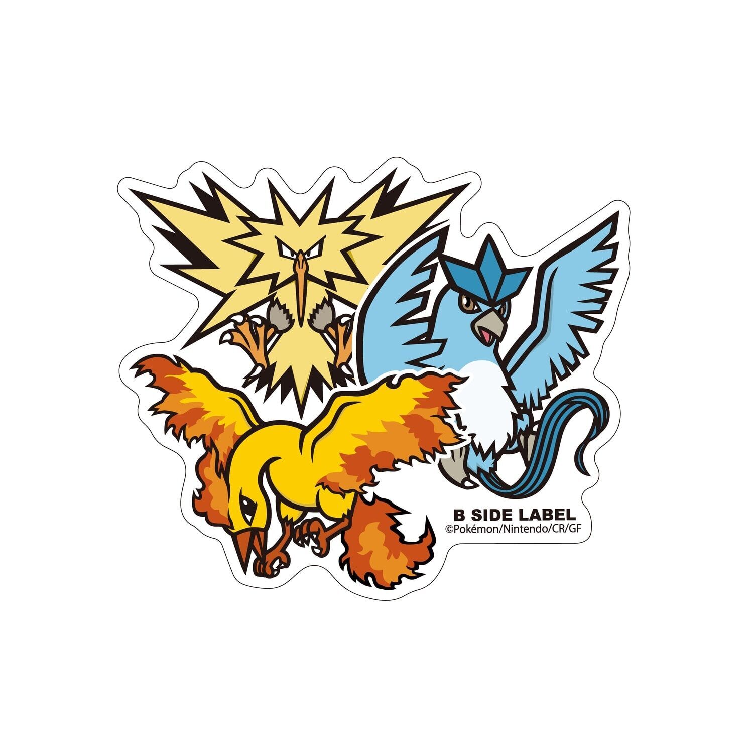 Articuno, Zapdos & Moltres B-Side Label Sticker