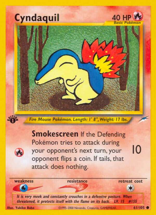 Cyndaquil - 61/113 - 1st Edition - EN