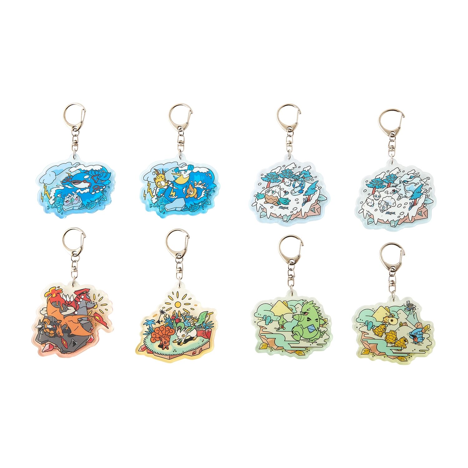 Pokemon Shaka Shaka Acrylic Keychain Collection OTENKI TEAM (1 Random)