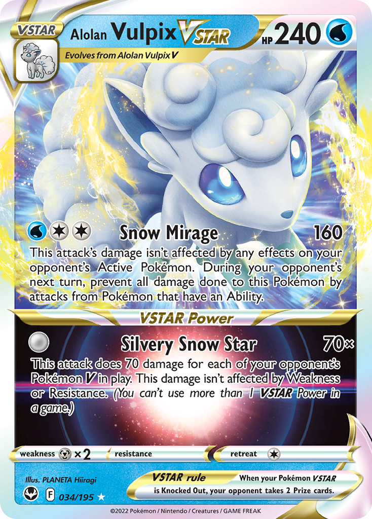 Alolan Vulpix VSTAR - 034/195 - EN