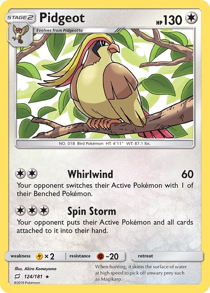 Pidgeot - 124/181 - EN