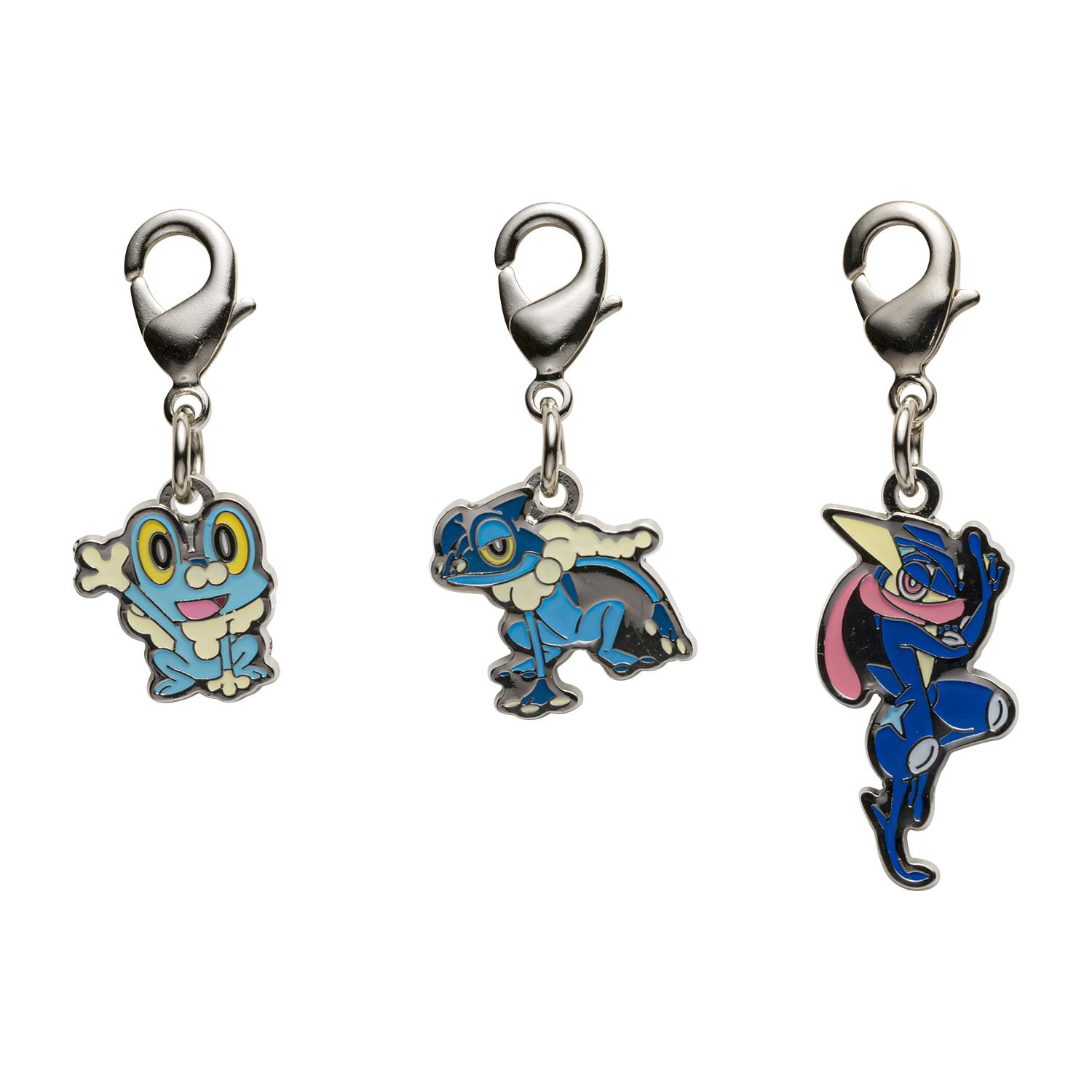Pokemon Center - Froakie, Frogadier, Greninja Schlüsselanhänger - 3 Stück Pokemon Center - Froakie, Frogadier, Greninja Schlüsselanhänger - 3 Stück