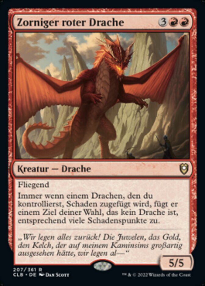 Wrathful Red Dragon - CLB 207 - Foil - DE - NM