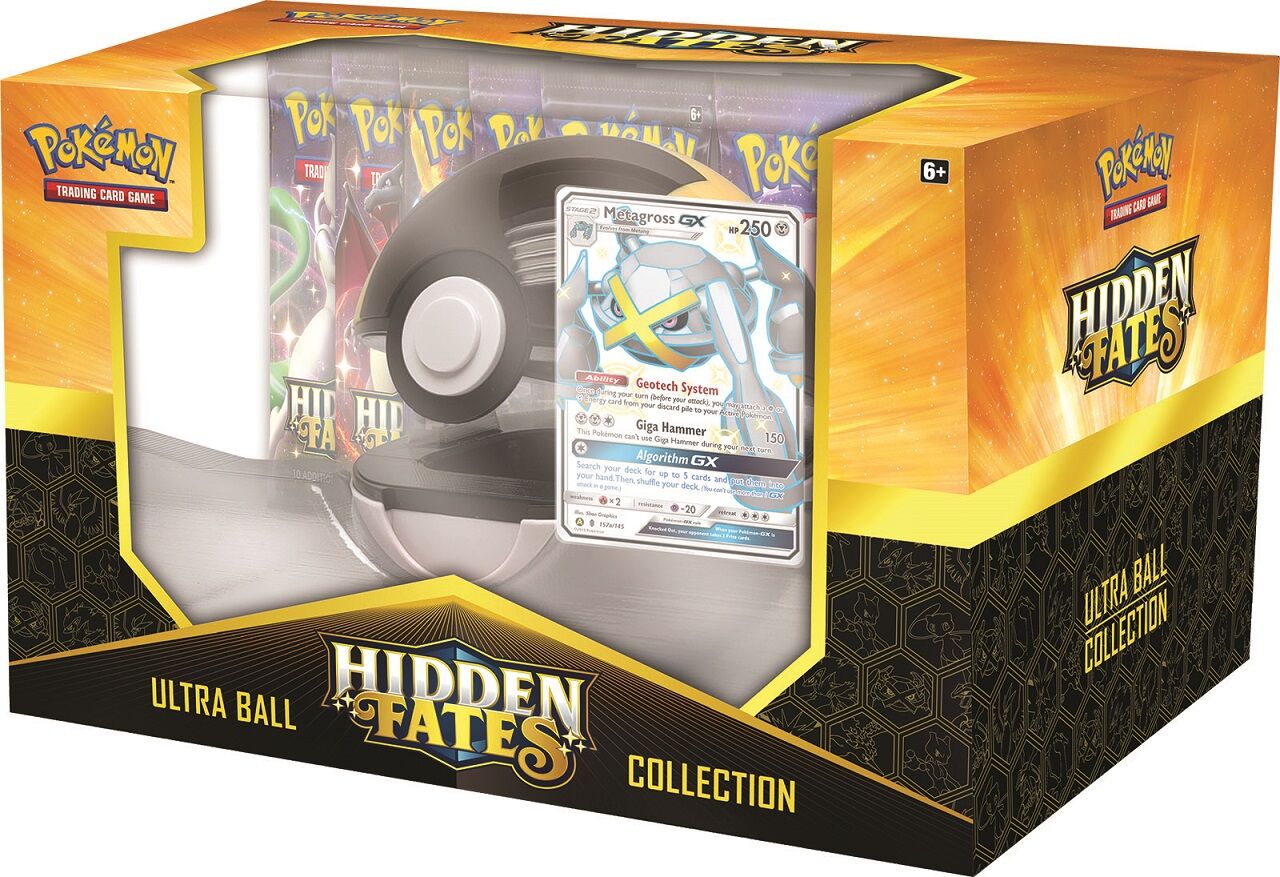 pokemon-hidden-fates-metagross-gx-pokeball-hyper-ball-collection-2 Pokémon Hidden Fates Shiny Metagross-GX Poké Ball Collection - EN