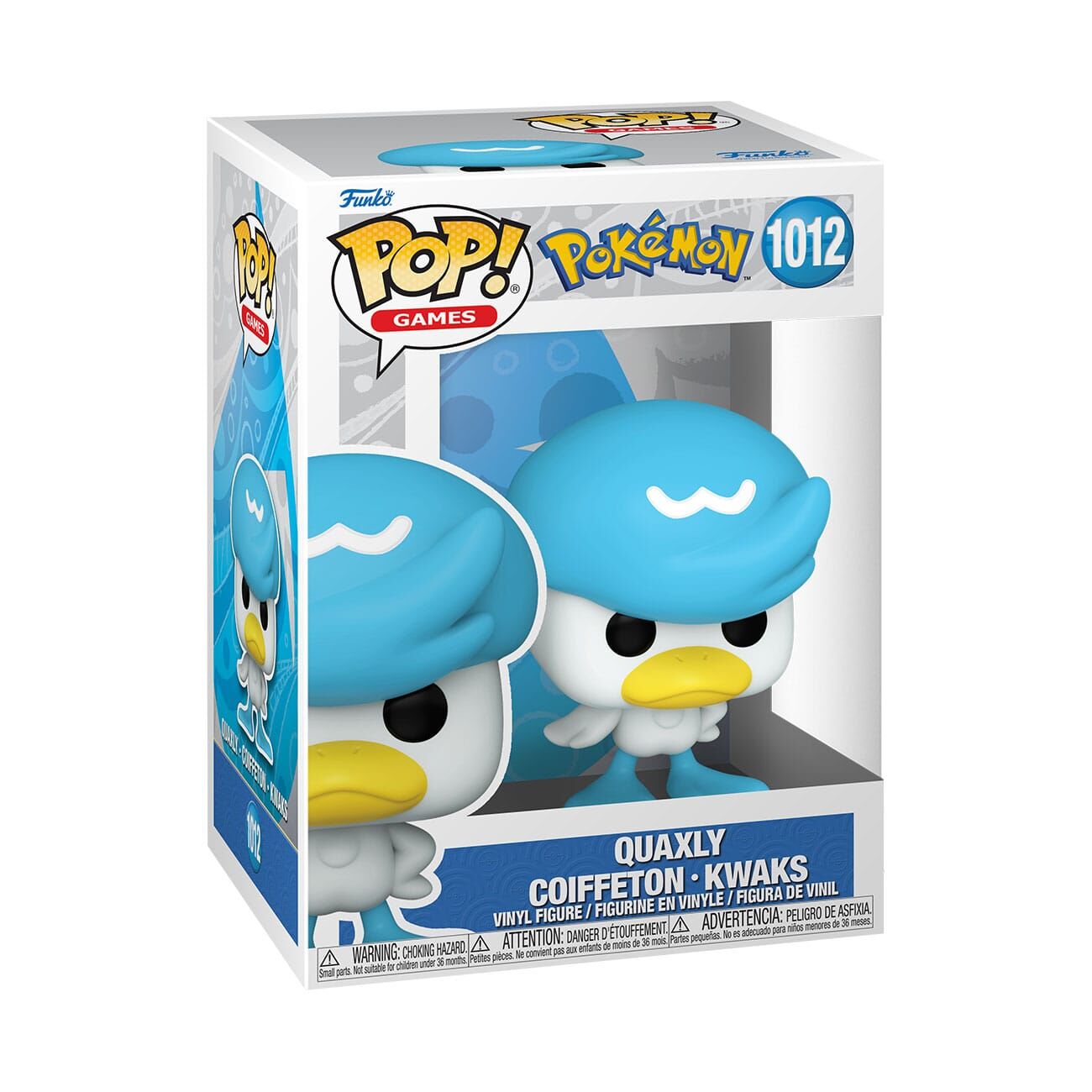 Pokemon POP! Games Vinyl Figur Quaxly - 9 cm Pokemon POP! Games Vinyl Figur Quaxly - 9 cm