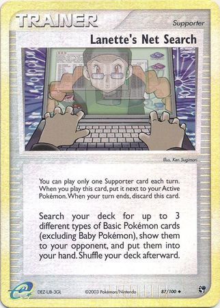 Lanette’s Net Search - 87/100 - Reverse Holo - EN