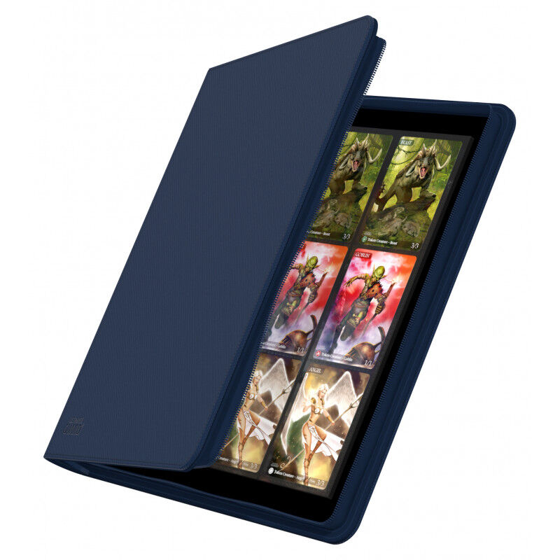 Ultimate Guard Ordner QuadRow ZipFolio 12-Pocket XenoSkin Blau