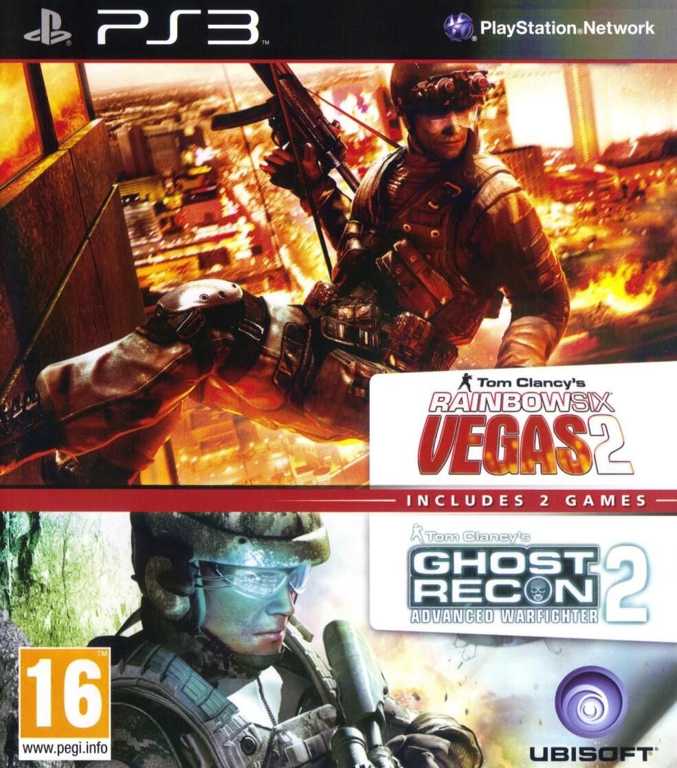 Rainbow Six: Vegas 2 Complete Edition + Ghost Recon: Advanced Warfighter 2 - con confezione originale - PS3
