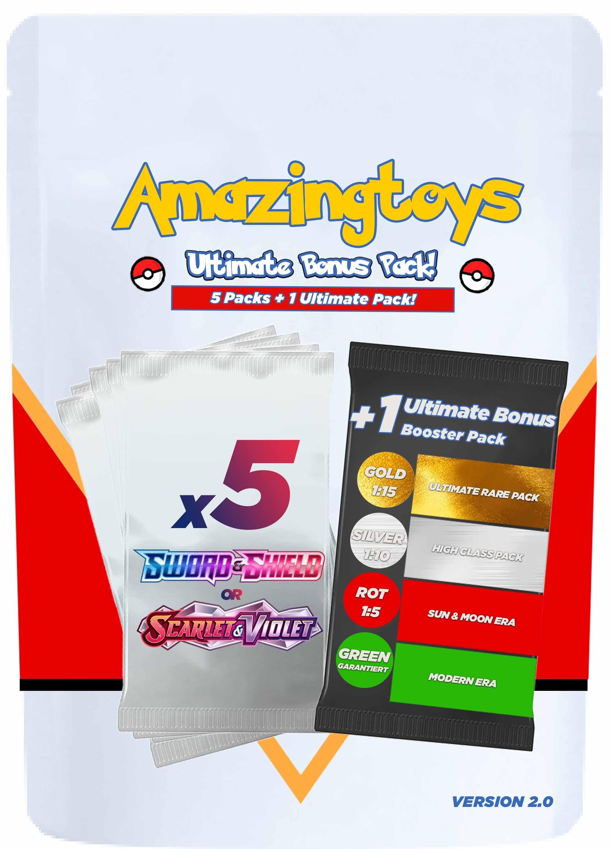 Pokémon AMAZINGTOYS® Ultimate Mystery Booster Pack - Wave 2 Pokémon AMAZINGTOYS® Ultimate Mystery Booster Pack - Wave 2
