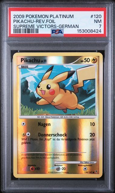 Pikachu #120 - Platinum Supreme Victors - Reverse Holo - PSA 7 NM - Pokemon Pikachu #120 - Platinum Supreme Victors - Reverse Holo - PSA 7 NM - Pokemon