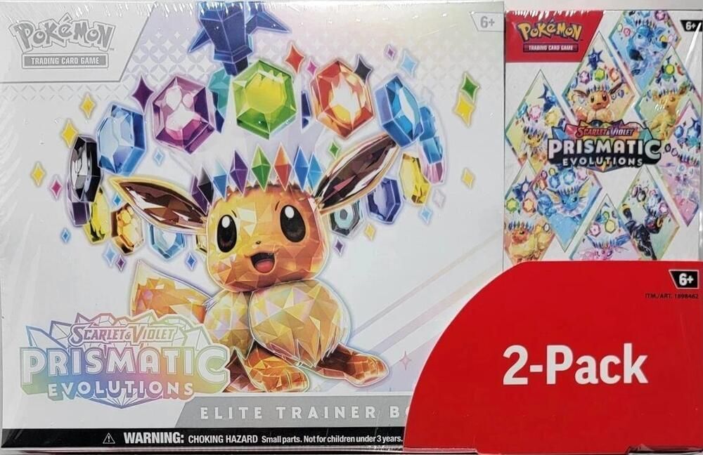 Costco 2-Pack - Elite Trainerbox and Booster Bundle Prismatic Evolutions - Pokémon TCG - EN Costco 2-Pack - Elite Trainerbox and Booster Bundle Prismatic Evolutions - Pokémon TCG - EN