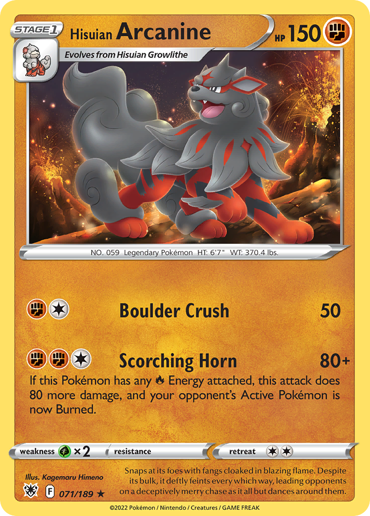 Hisuian Arcanine - 071/189 - EN