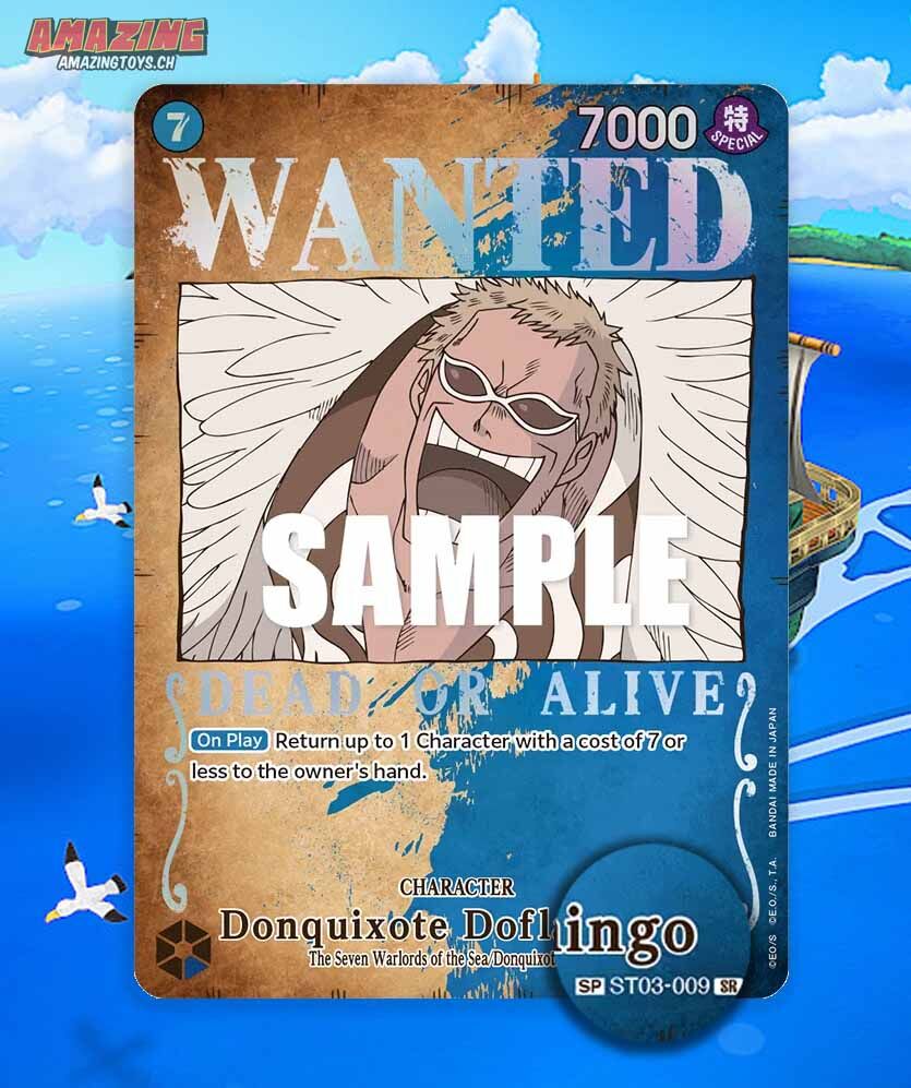 One Piece TCG Special-Card Donquixote Doflamingo mit SP-Kennzeichnung