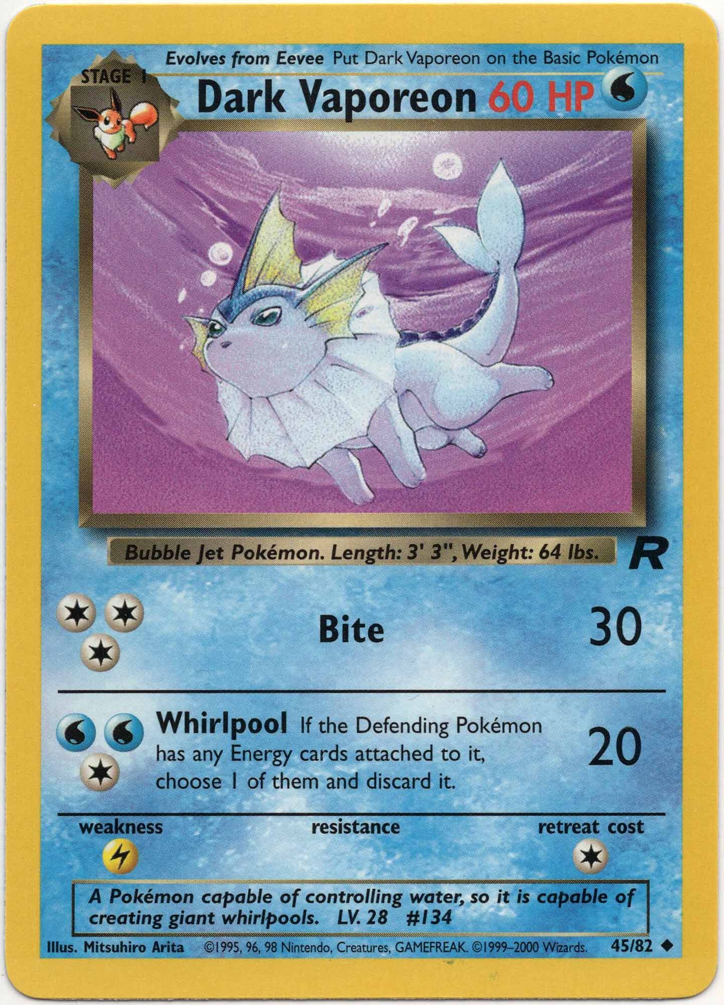 dark-vaporeon-45-82-pok-mon-tcg Dark Vaporeon - 45/82 - Pokémon TCG