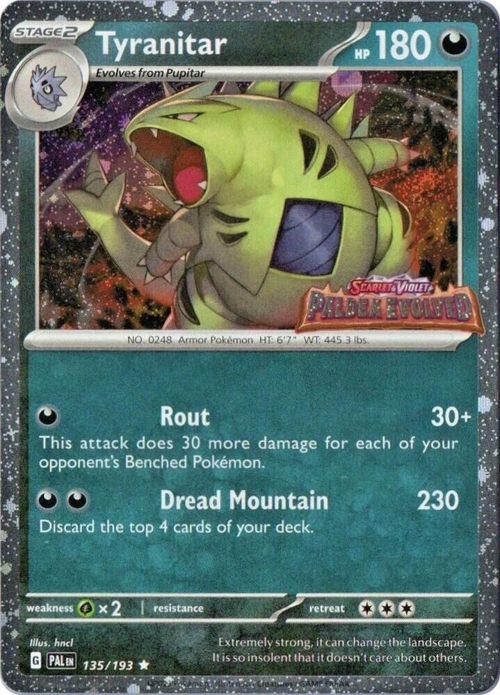 Tyranitar - 135/193 - Set Stamp - EN Tyranitar - 135/193 - Set Stamp - EN