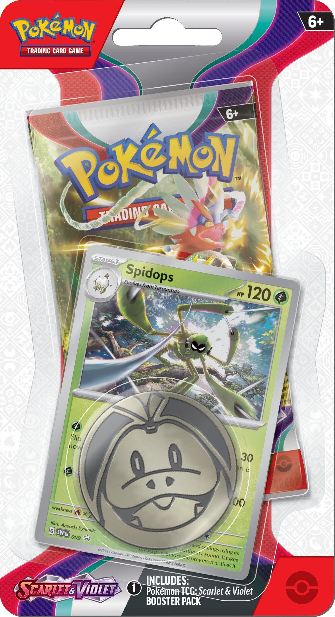 spidey Pokémon TCG: Scarlet & Violet 1 Pack Blister Spidops - EN
