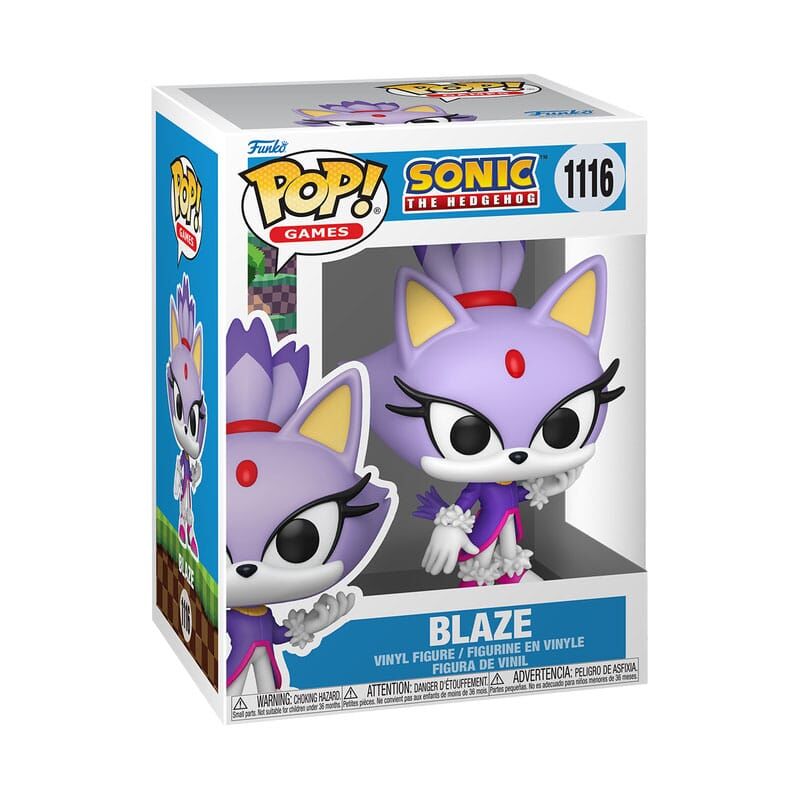 Sonic The Hedgehog POP! #1116 - Games Vinyl Figure Blaze the Cat 9cm Sonic The Hedgehog POP! #1116 - Games Vinyl Figure Blaze the Cat 9cm