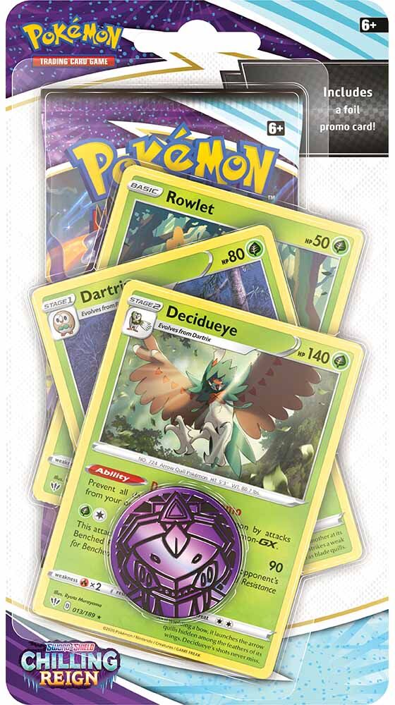 Pokémon Sword & Shield Chilling Reign Decidueye Premium Checklane Blister - EN