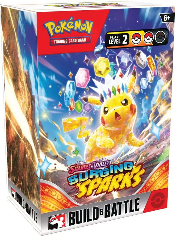 Pokémon TCG: Scarlet & Violet - Surging Sparks (SV08) Build and Battle Box - EN Pokémon TCG: Scarlet & Violet - Surging Sparks (SV08) Build and Battle Box - EN
