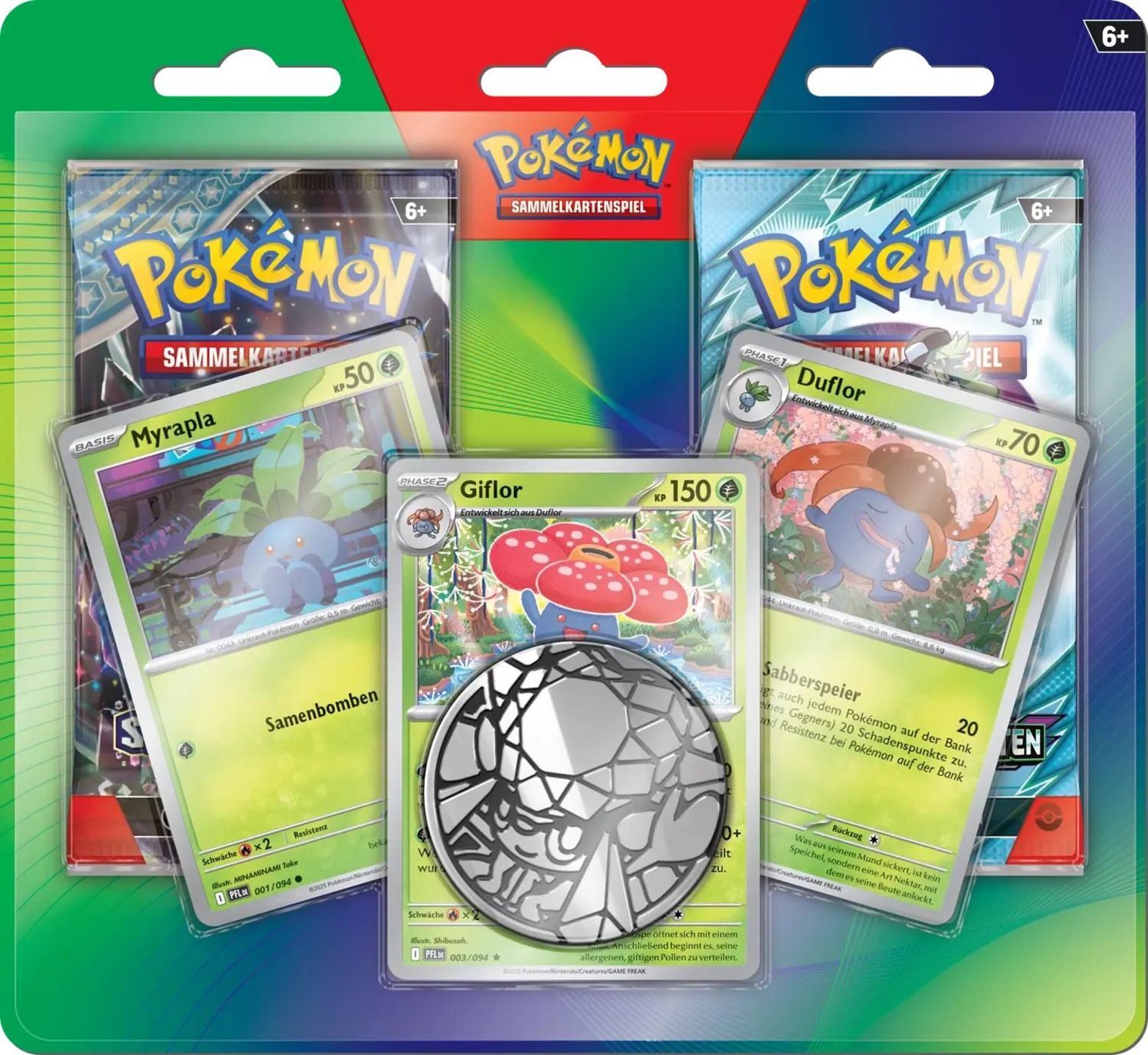 Pokemon TCG: Enhanced 2-Pack Blister - Myrapla, Giflor, Duflor - DE