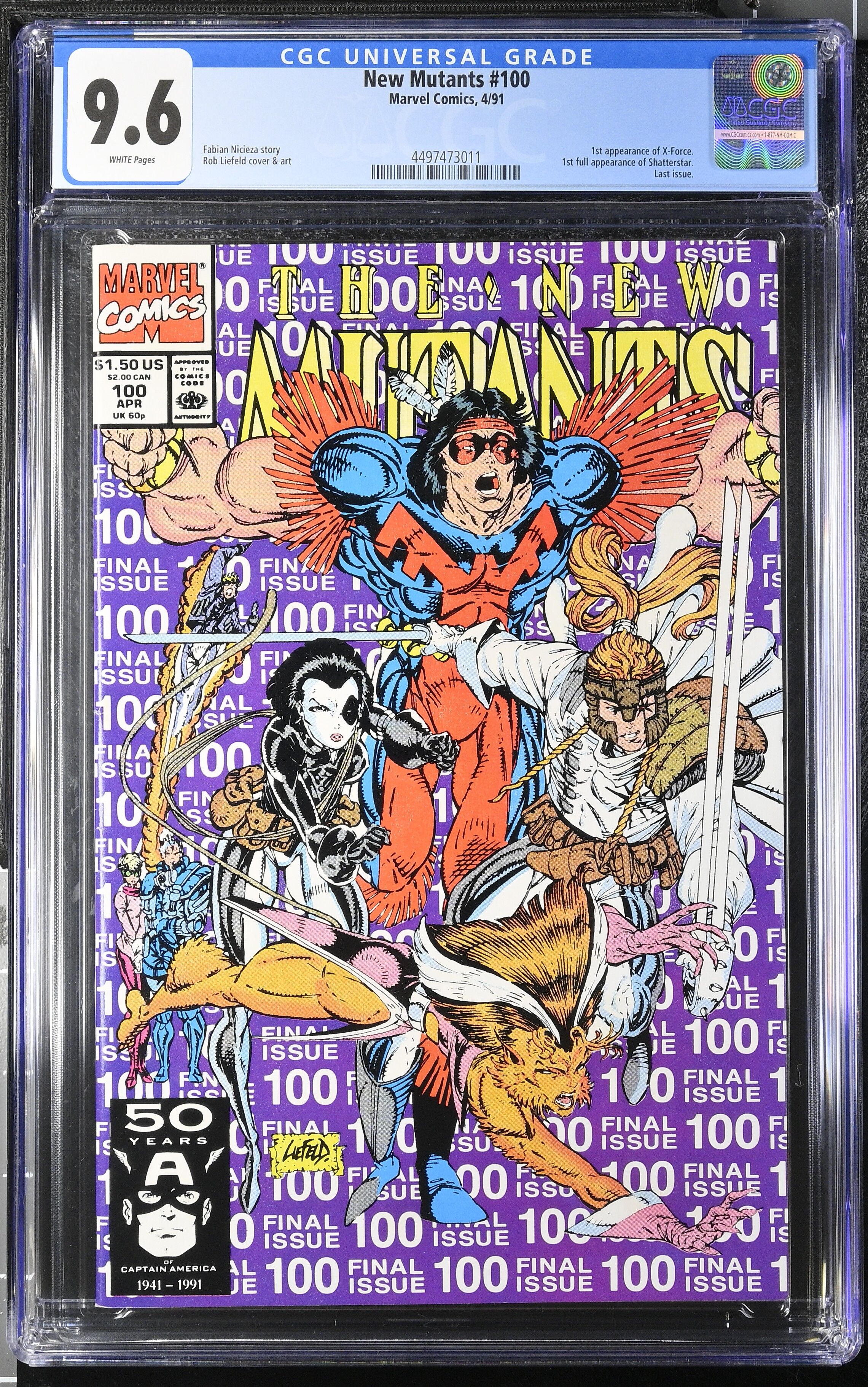 New Mutants #100 CGC 9.6 New Mutants #100 CGC 9.6