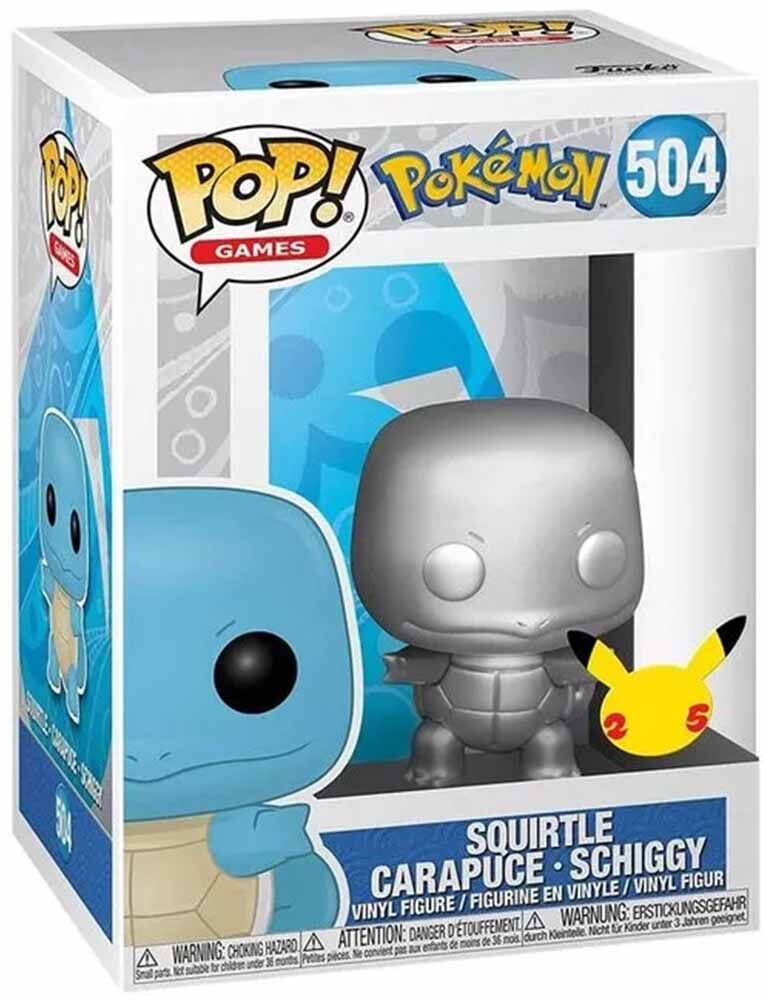 Pokémon Squirtle / Schiggy Silver Funko POP 504